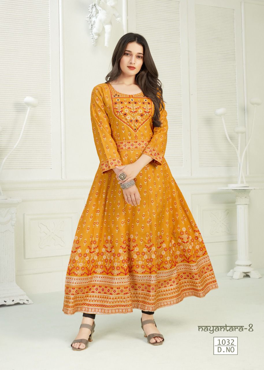 Banwery Nayanthara 8 New Designer Fancy Festival Wear Long Kurti Collection